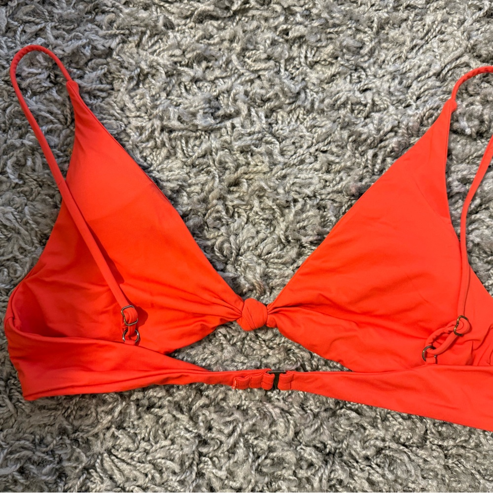 O'Neill Orange Triangle Bikini Top Swimwear